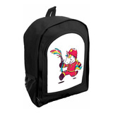 Mochila Negra Nena Jardin/ Preescolar Unicornio Ar12