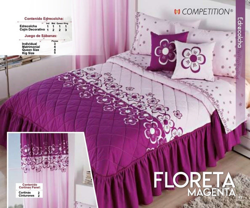 Colcha Con Sabanas Y Cortinas De Algodón King Size Modelos