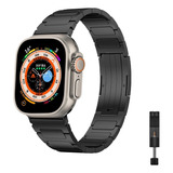 Pulseira De Aço Titânio Para Apple Watch Ultra Se 9 8 7 6 5