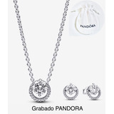 Collar Y Aretes Hal Red B Compatible Pandora,plata+bolsa