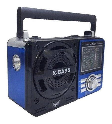 Rádio Bass Bluetooth Retro Vintage Caixa De Som Usb Mp3 1088