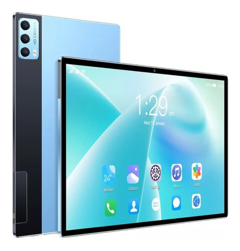 Tableta Inteligente 10.1 8+ 256 Gb, 24 + 48 Mp, Android 12.0 Color Azul