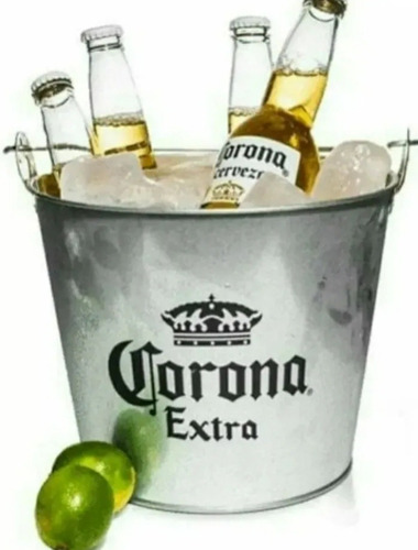 Frapera Balde Cerveza Corona Con Destapadores + 4 Porrones