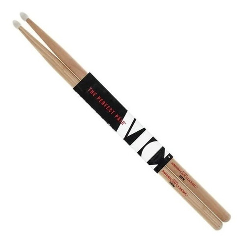 Baquetas Palillos Vic Firth 5bn American Classic Punta Nylon