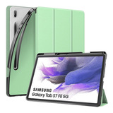 Capa P/ Samsung Galaxy Tab S7 Fe 12.4 Wb Compartimento S-pen