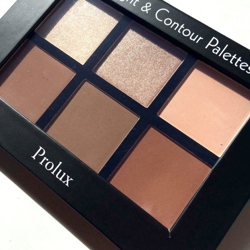 Paleta De Contorno Iluminador Y Bronceador Rostro Prolux