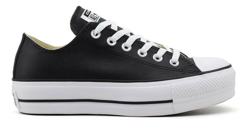 Tênis Sola Alta Couro Converse All Star Preto Ct09830002