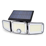 Lámpara Exterior Solar.cabezas Giratorias 280led Con Contr