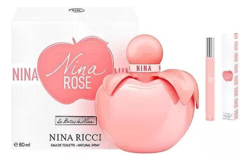 Nina Ricci Rose Estu Edt 80ml+roll On 10ml Silk Perfumes