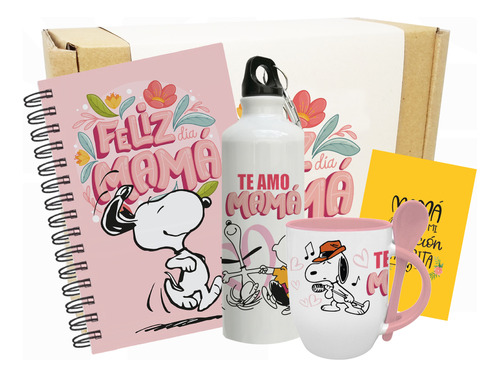 Regalo Día De La Madre / Regalo Te Amo Mamá Snoopy