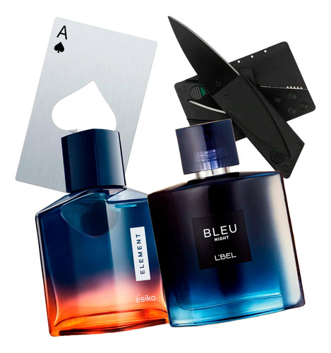 Perfume Hombre Lebel Bleu Night + Esika Element + Regalo