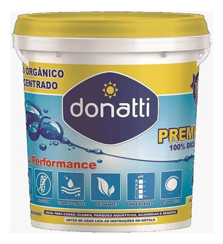 Cloro Orgânico Premium 100% Donatti  - 10 Kg