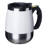 Caneca Mixer Inox Automática Elétrica Misturador Shake Café Cor Branco