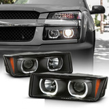 Par Faros Ojo De Angel  Chevy Avalanche 1500 2500 2002-2006