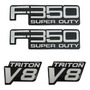 Kit Emblemas F350 Super Duty Ford Triton (4 Piezas) Ford ESCORT