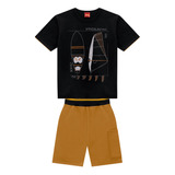 Conjunto Kyly Infant Juvenil Masculino Verão Bermuda 10 A 16