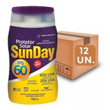 Kit C/12 Protetor Solar Sunday Fator 60 Atacado Promoção