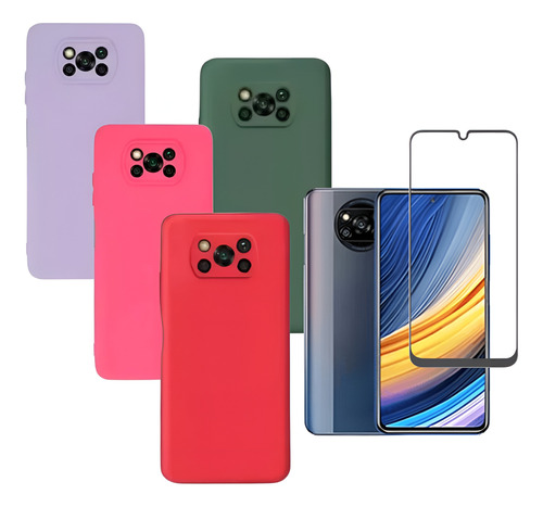 Capa Capinha + Película 3d Para Xiaomi Poco X3 X3pro X3