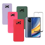 Capa Capinha + Película 3d Para Xiaomi Poco X3 X3pro X3