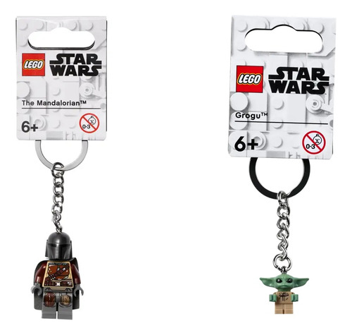 Lego Star Wars Duo Llaveros Mandaloriano + Grogu - 2pz 