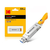 Pen Drive Kodak K133 Flexível Metálico Usb 3.1 