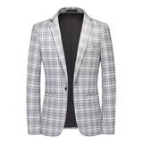 Blazers De Hombre Slim Fit, Chaquetas A Cuadros, Calidad