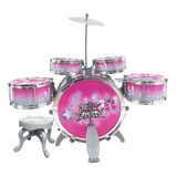 Bateria Instrumento Infantil Rock Party Completa