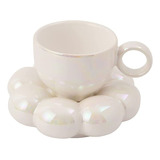 Set De Taza Y Platillo Para Café Con Forma De Flor, Bonito J