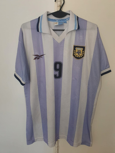 Camiseta Seleccion Argentina Reebok 1999titular #9 Batistuta