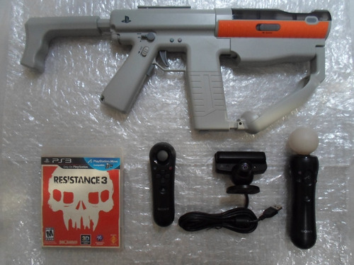 Resistence 3 + Kit Move Para Playstation 3.