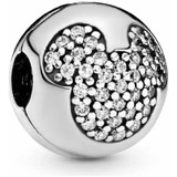 Broche Charm Mickey Disney Clip Compatible Pandora Plata Ley