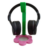 Soporte Base Universal Audífonos Rosa Cute Kawaii Gamer