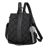 Mochila Moderna Impermeable Mujer Gadnic Bolso Femenino Moda Color Negro