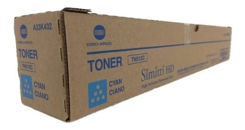 Toner Konica Minolta Tn512c C454/554 Color Cyan