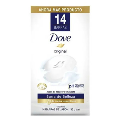 Jabón Corporal Dove En Barra C\u002F Crema Humectante 14 Pzs Full | Envío gratis