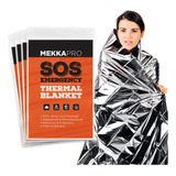 Mekkapro Mantas Trmicas De Mylar De Emergencia (paquete De 4