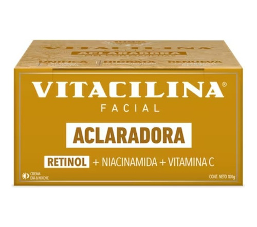 Vitacilina Facial Crema Aclaradora Retinol Día Noche 100gr 
