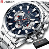 Reloj Hombre Curren 8363 Luxury Brand Sport Acero Muñequera