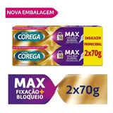  Kit Com 2 Corega Ultra Creme 70g + Corega Tabs Branqueador