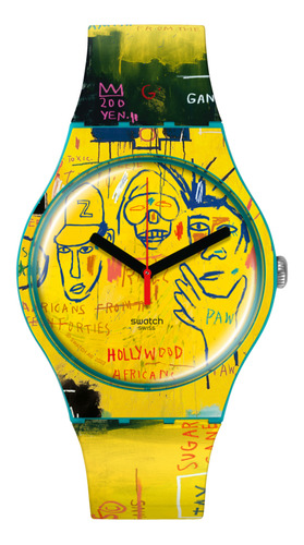 Reloj Swatch Hollywood Africans By Jm Basquiat