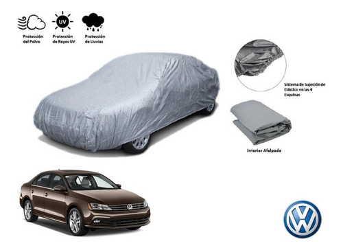 Cubierta Funda Cubreauto Afelpada Vw Jetta A6 2.5l 2011-2017