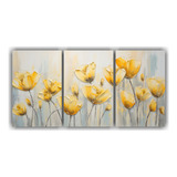 120x60cm Cuadro Amarillo Tulipanes - Decocuadros Flores