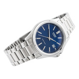 Reloj Hombre Casio Mtp1183 Azul Acero Inoxidable Fechador 
