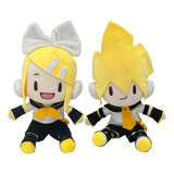 2pcs/set Hatsune Miku Kagamine Len Rin Peluche Muñeca Regalo