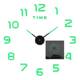 Reloj De Pared 3d Moderno Grande Luminoso, Minimalista