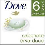 Kit Sabonete Dove Erva-doce 6 Unidades
