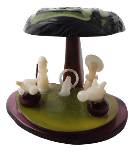 Pesebre En Miniatura Tallado En Tagua 4 Cms De Alto 