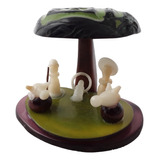 Pesebre En Miniatura Tallado En Tagua 4 Cms De Alto 