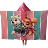 Paw Patrol Rosa - Manta/ Capa Con Capucha