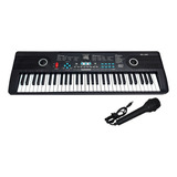 Organo Piano Teclado Musical  Percusion Ritmos Electrico Color Negro